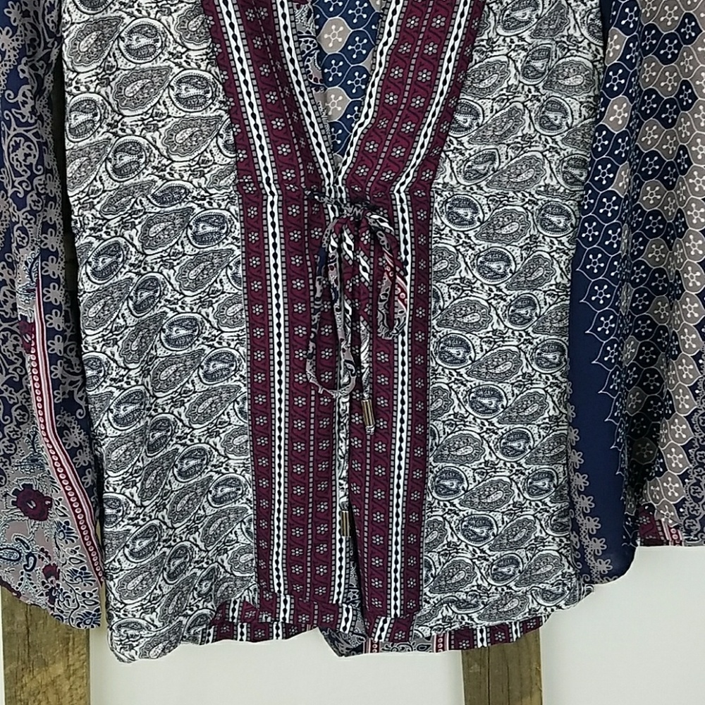 Olivaceous women S long sleeve romper plunge - Picture 4 of 7